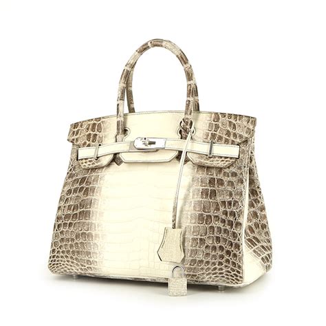 borsa hermes coccodrillo bianco|hermes birkin 30cm.